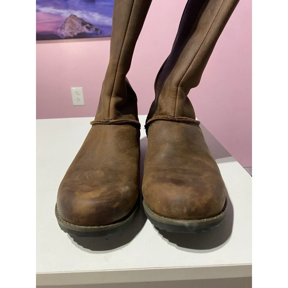 Eddie Bauer Boots Womens 7 Espresso Trace Leather Riding‎ Boho Equestrian Tall